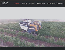 Tablet Screenshot of bolenvineyards.com